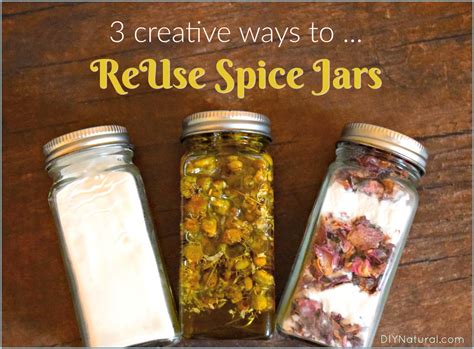 how to reuse glass spice jars